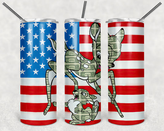 A Deer & A Flag 20 0z Tumbler