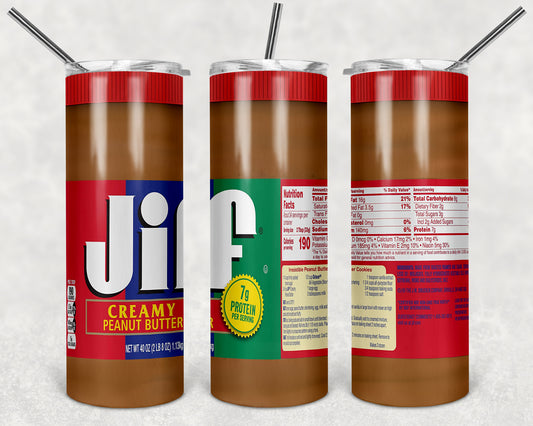 Jif (Peanut Butter) 20 oz Tumbler
