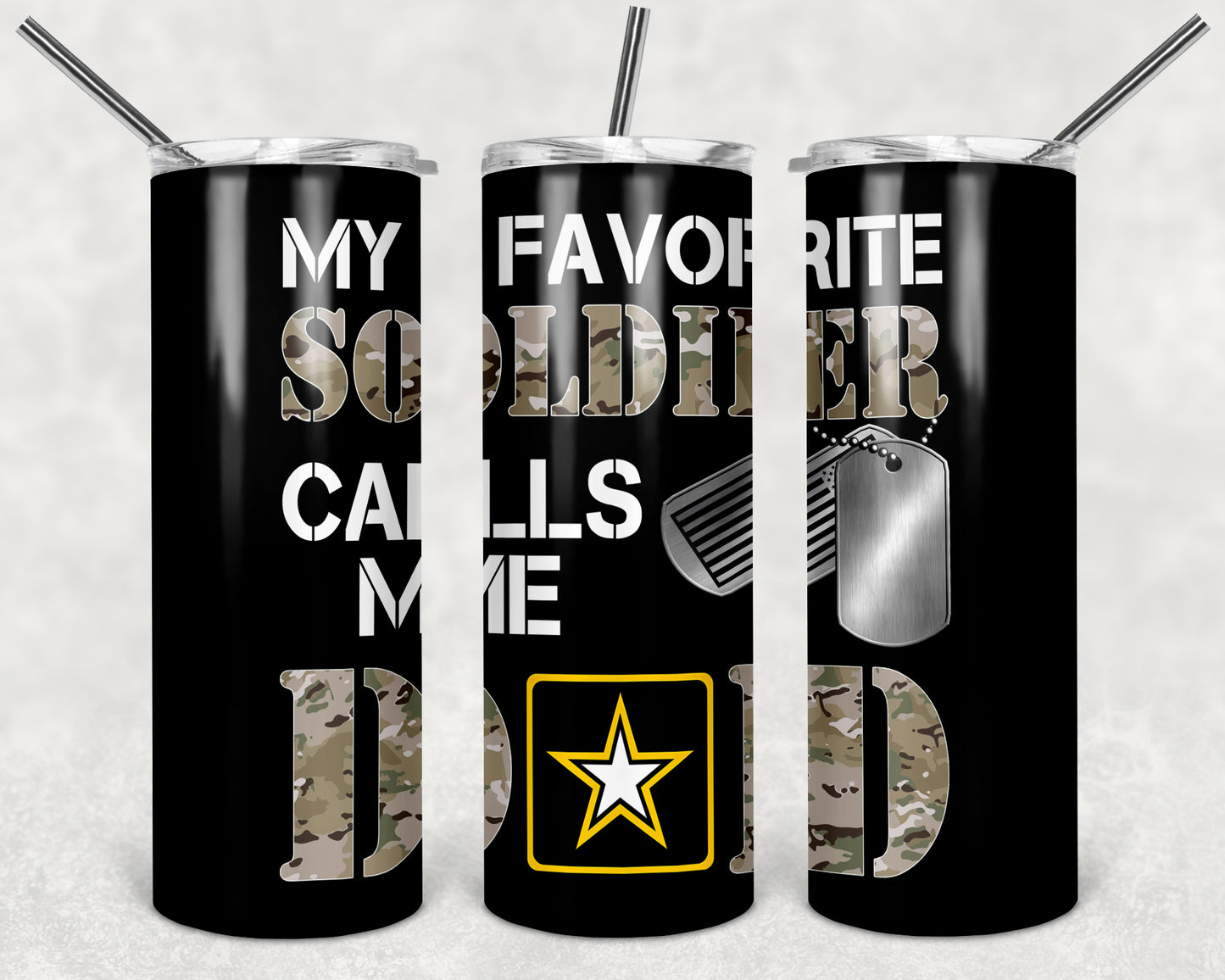 Army Dad 20 oz Tumbler