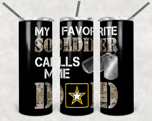 Army Dad 20 oz Tumbler