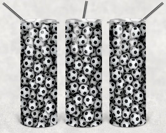 Soccer Balls 20 0z Tumbler