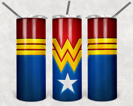 Wonder Woman 20 0z Tumbler