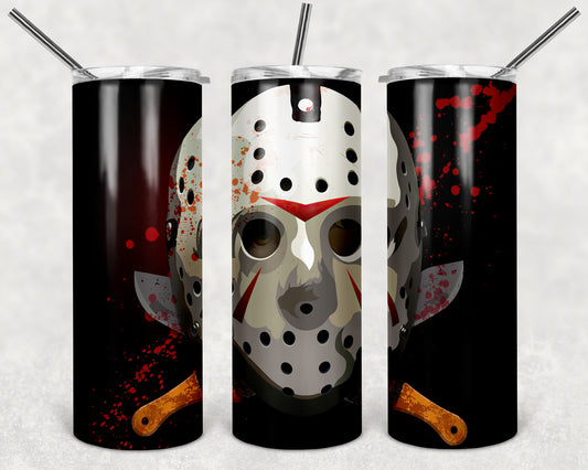 Jason Mask 20 0z Tumbler