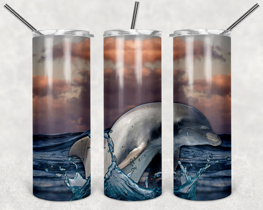 Swimming Dolphin 20 oz Tumbler